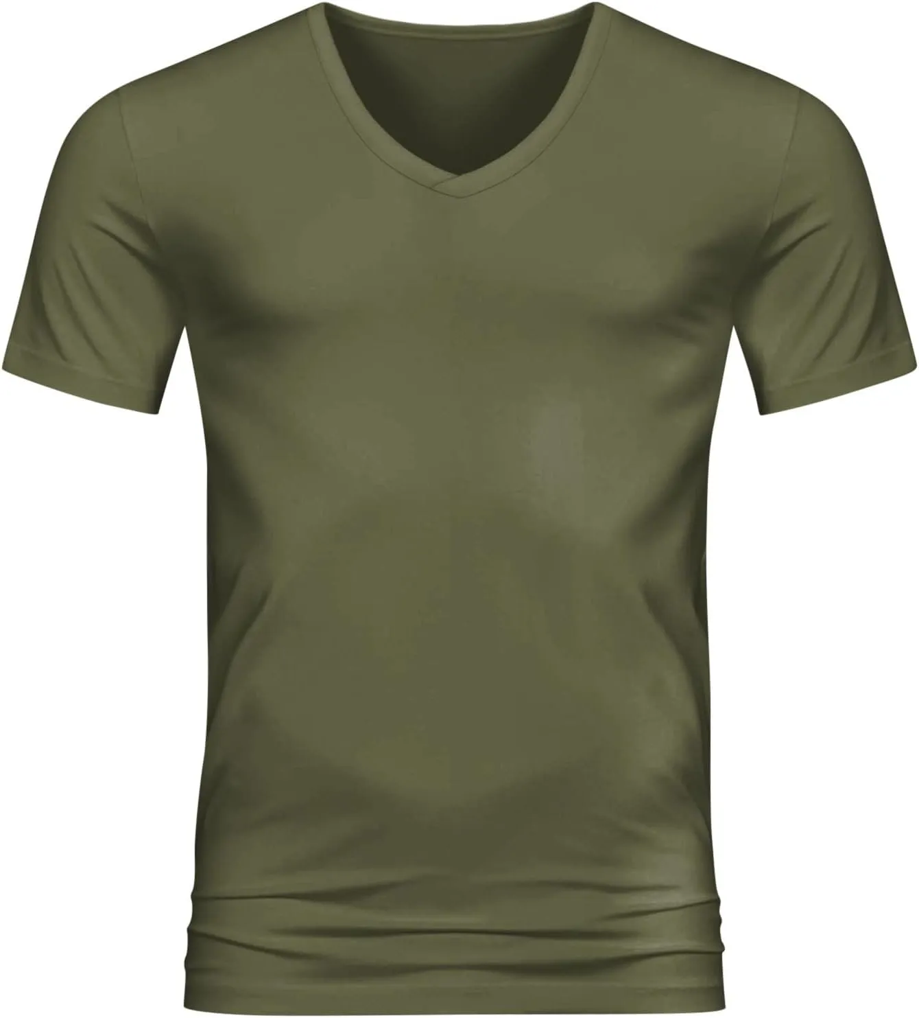 Men's Workout V Neck T Shirt Short Sleeve Breathable Stretch Athletic Training Muscle Shirt Moisture Wicking Gym Active Wear