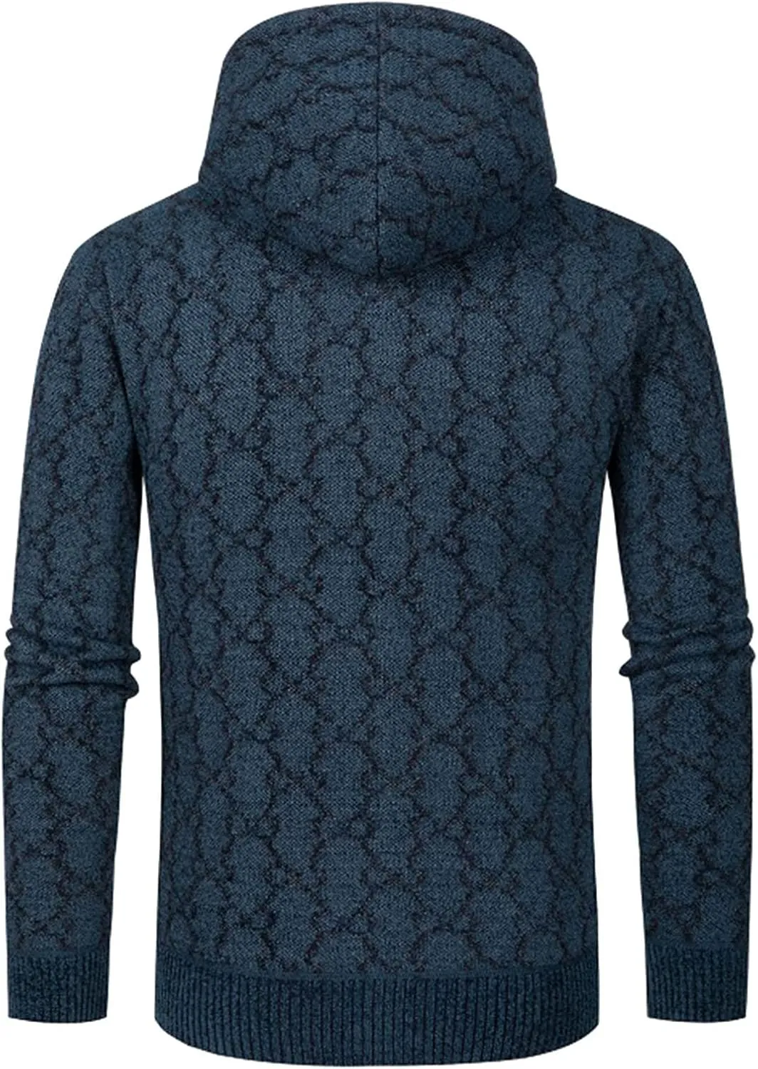 MIDOO Lightweight Golf Rain Jacket Men Knit Cardigan Sweater Slim Long Sleeve Hooded Sweatshirt Outdoor Winter Warm Jackets