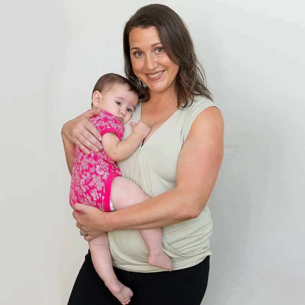 Of an Origin Every Way Maternity to Nursing Wrap Tank Top,