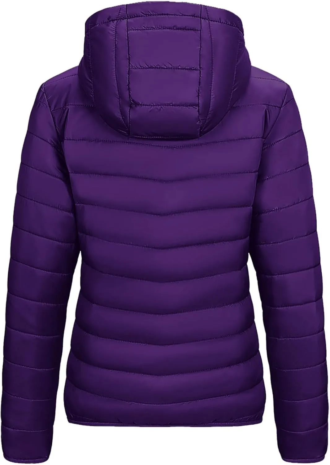Packable Puffer Jacket Women Lightweight Winter Down Jacket with Hood Quilted Puffer Jacket Casual Full Zip Outerwear