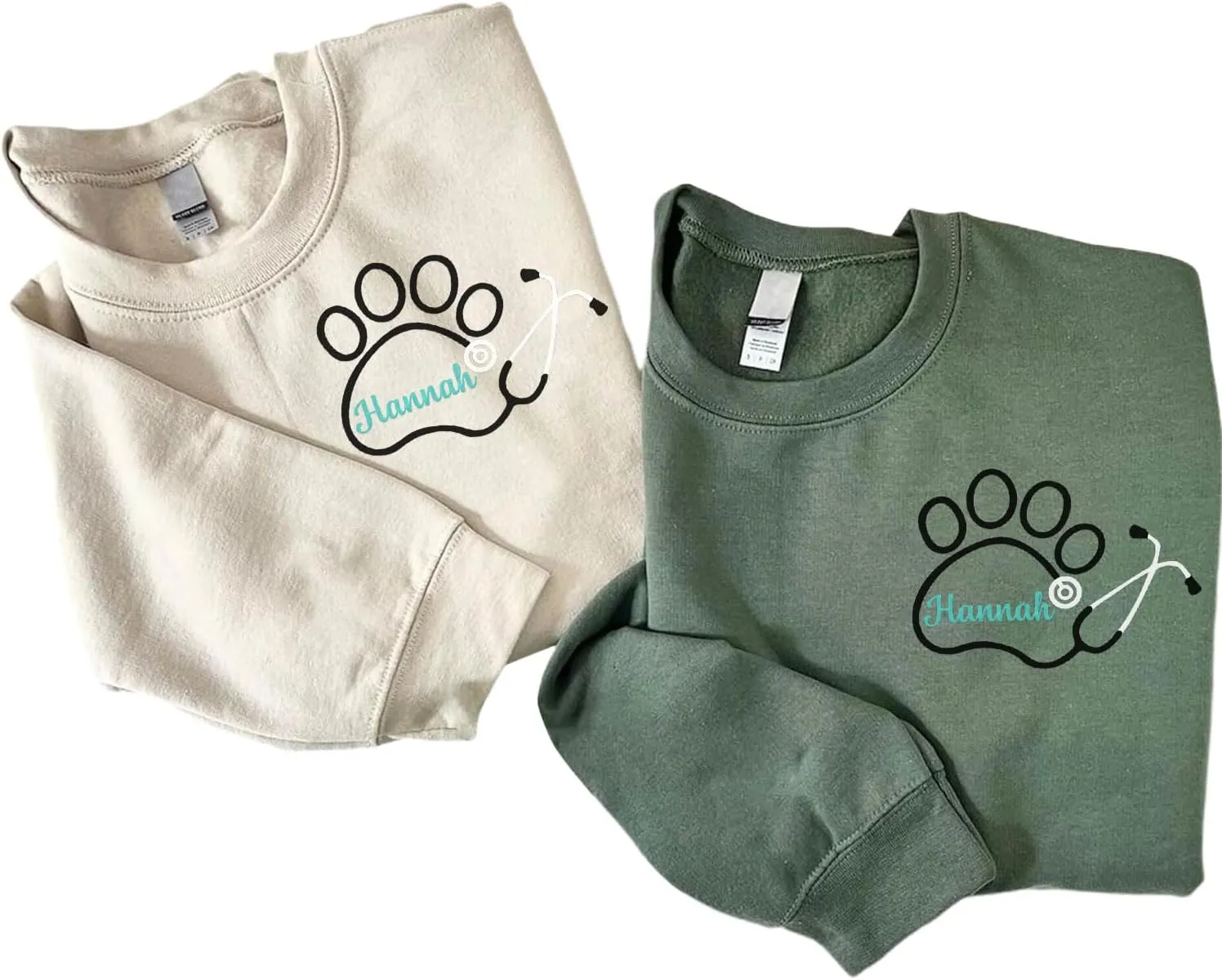Personalized Veterinarian Embroidered Sweatshirt, Custom Vet Tech Shirt, Veterinary Technician Week Gifts, Veterinary Gifts