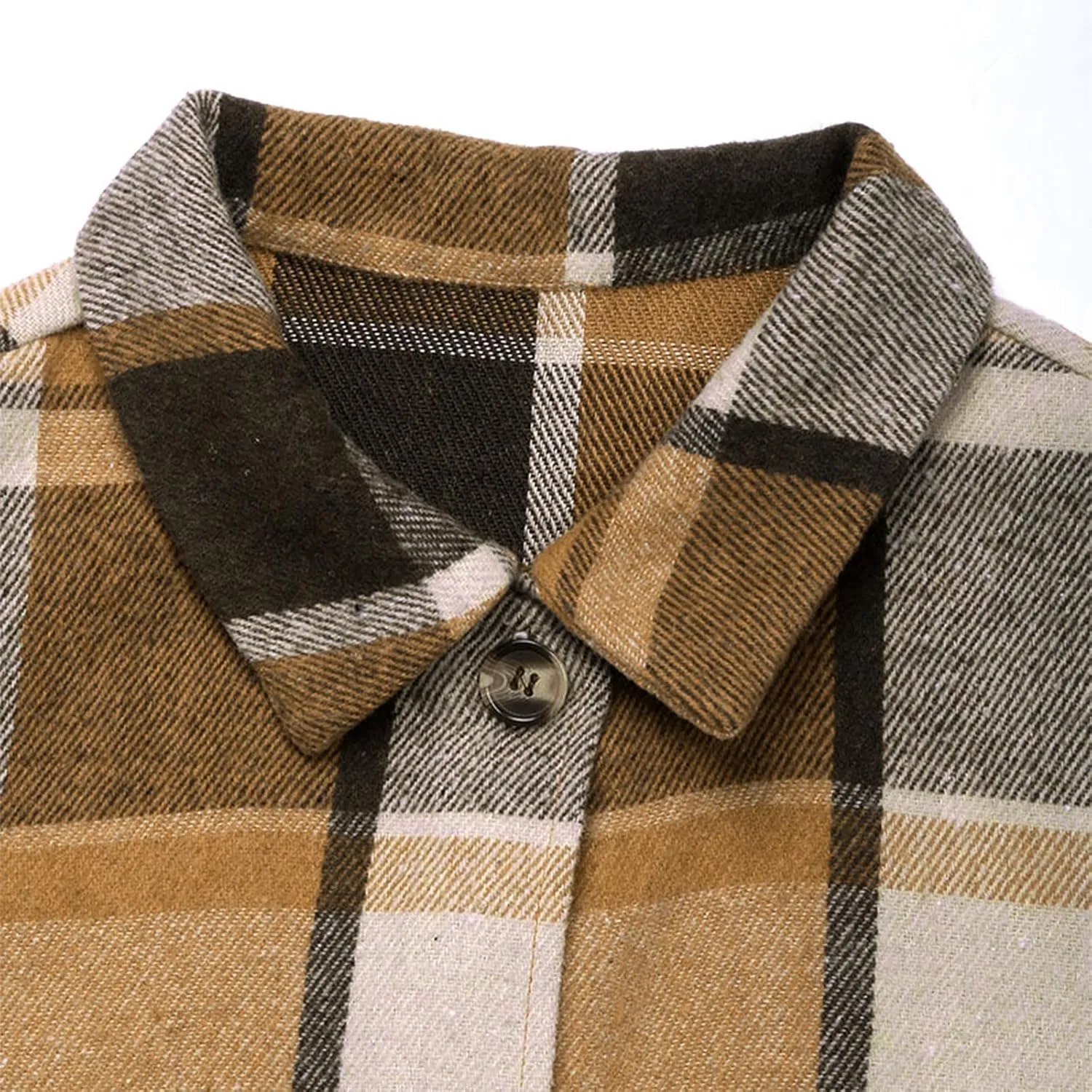 Plaid Longline Vest for Women Checkered Sleeveless Button Down Vest Pockets Fall Winter Open Front Outerwear Layering