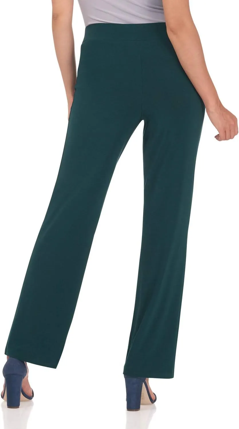 Rekucci Travel in Style Women's Soft Knit Classic Straight Leg Pant