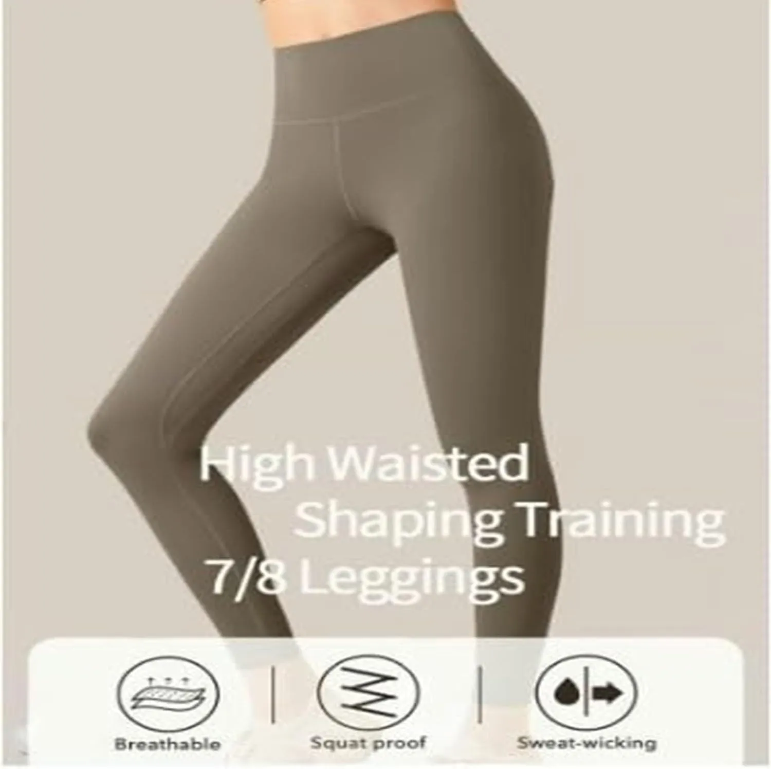 Relevantf High Waisted Tummy Control Shaping Training Leggings, Extra High Waisted Compression Leggings for Women