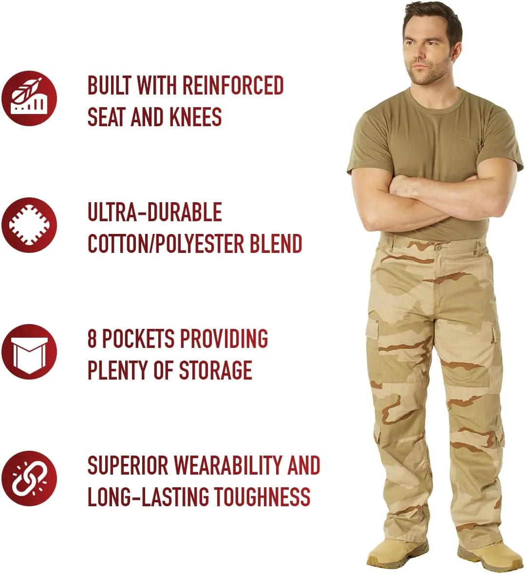 Rothco Vintage Paratrooper Fatigue Pants Vintage Cargo Pants Camouflage Pants