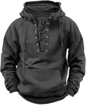 SHAOBGE Tactical Hoodies for Men 2024 Quater-Zip Pullover Vintage Sweatshirt Casual Long Sleeve Cargo Hoodies with Pocket