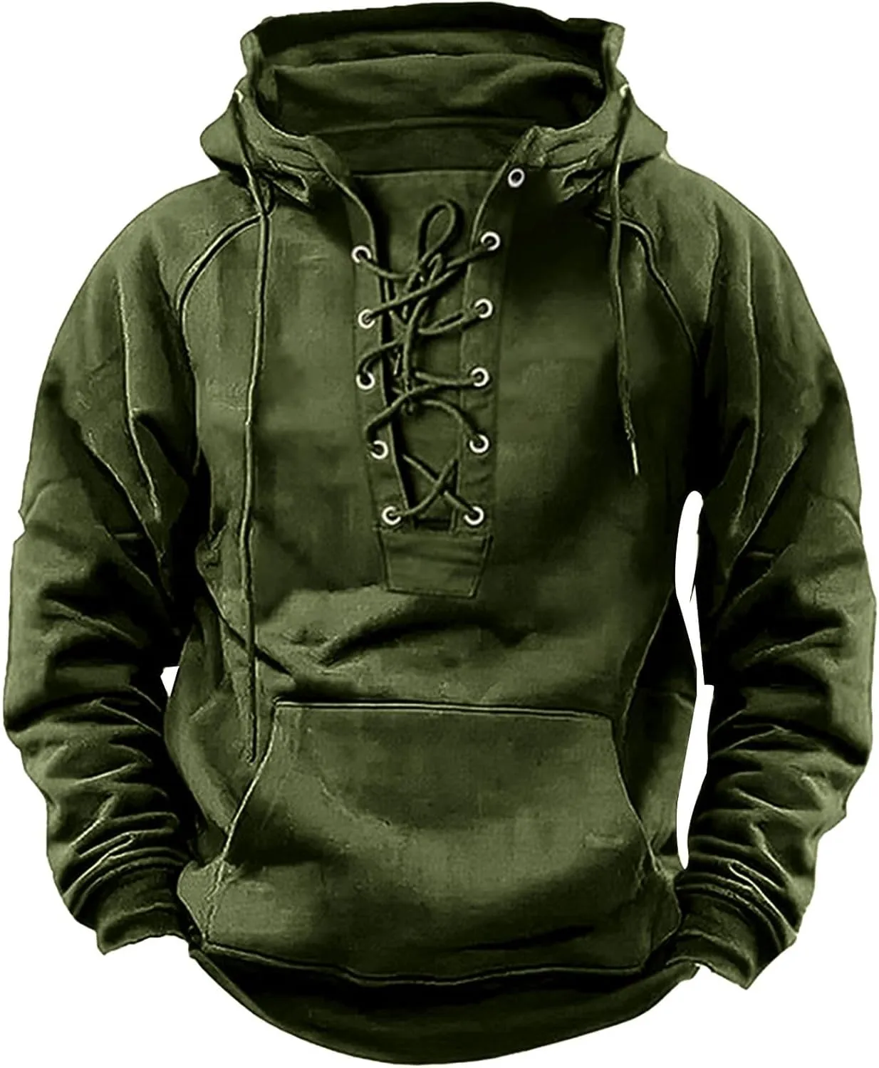 SHAOBGE Tactical Hoodies for Men 2024 Quater-Zip Pullover Vintage Sweatshirt Casual Long Sleeve Cargo Hoodies with Pocket