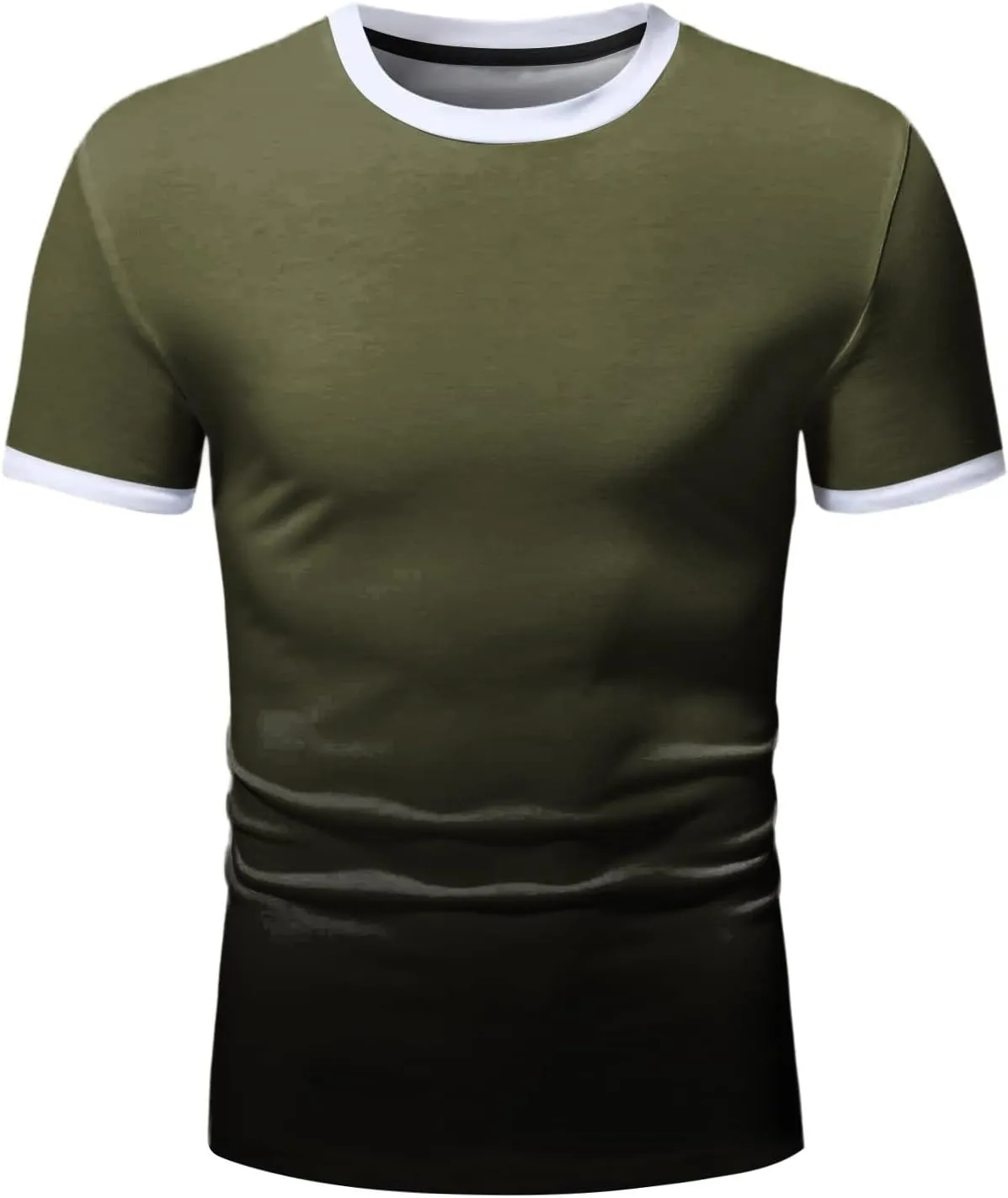 Shirt for Men Casual Short Sleeve Crew Neck Lightweight Regular Fit Workout Tees True Comfort Trendy Tops
