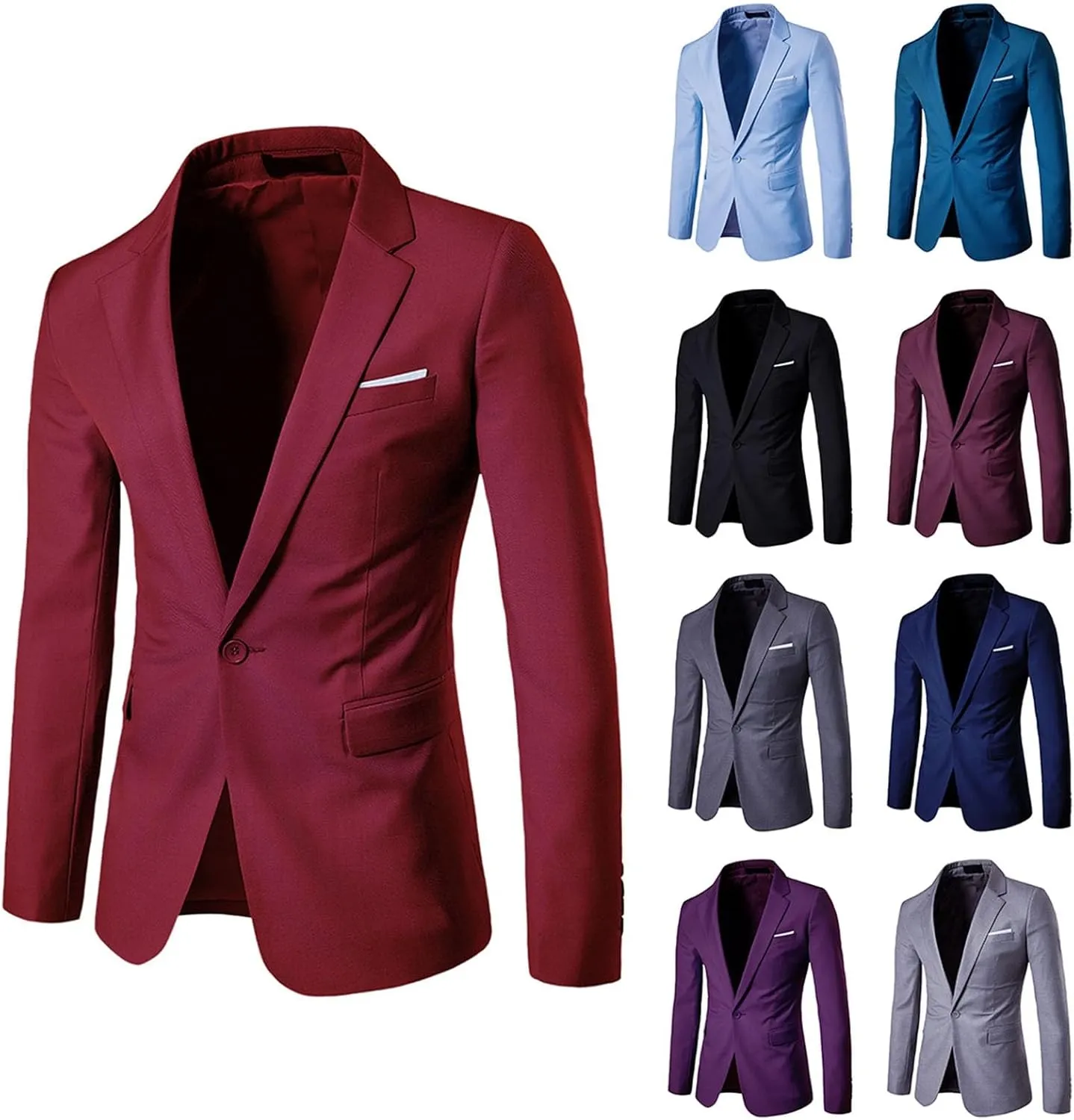 Sport Jackets For Men 2024 Suit Blouses Lapel Button Slim Fit Stylish Jacket Shirt Party Formal Coat Blazer For Men