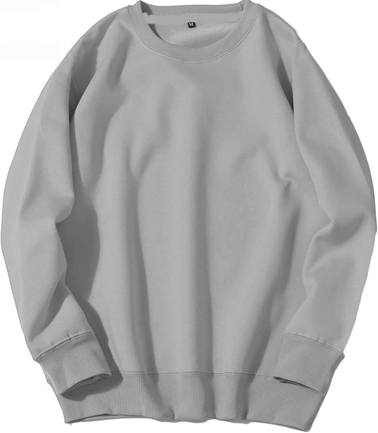 Sweatshirts for Men 2024 Fashion Long Sleeve Solid Athletic Crewneck Shirts Casual Stylish Workout Tee Tops Going Out