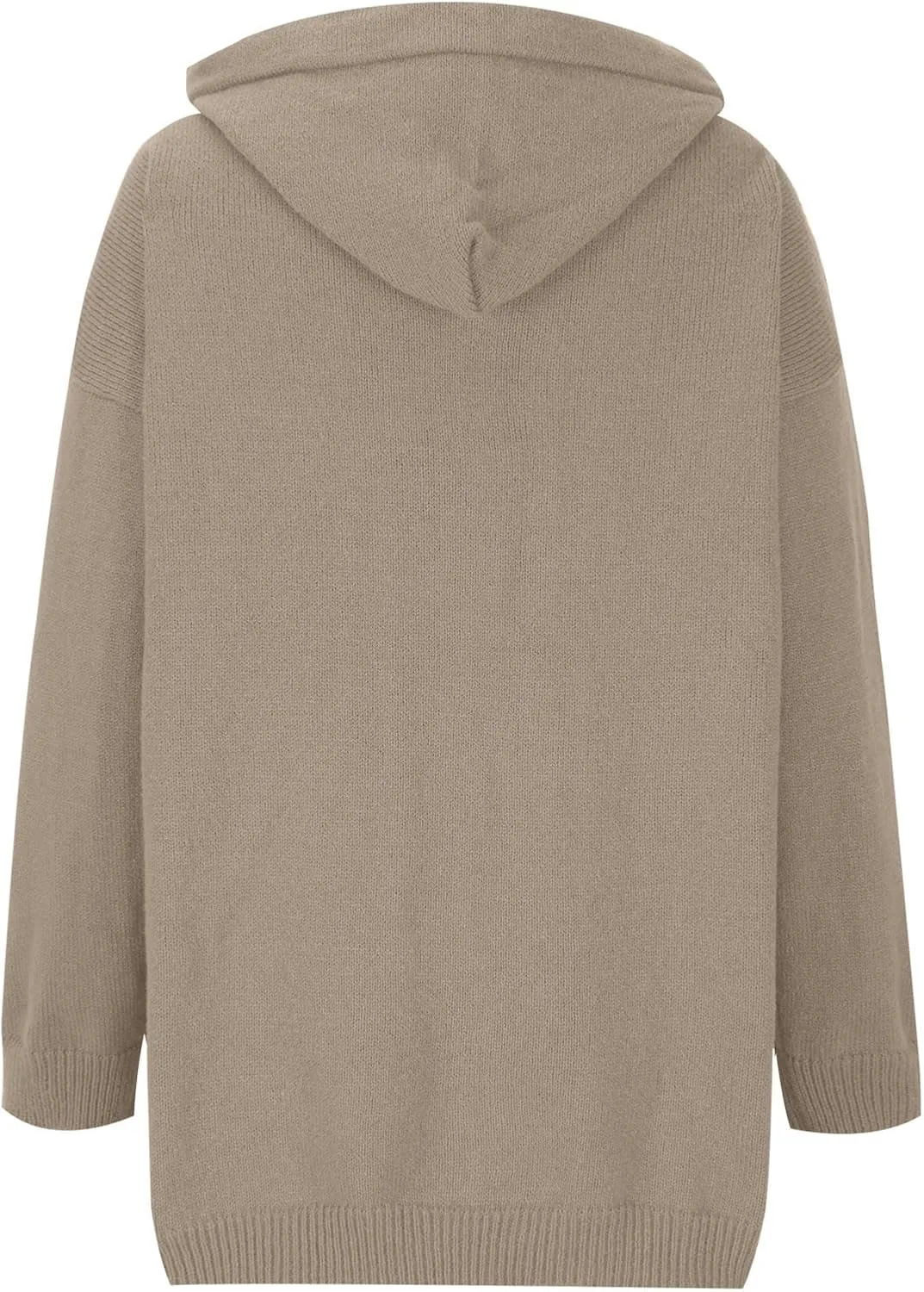 Thick Sweaters Cardigan for Women Plus Size Knitted Hooded Coat Long Sleeve Button Down Warm Jacket Hoodies with Pocket