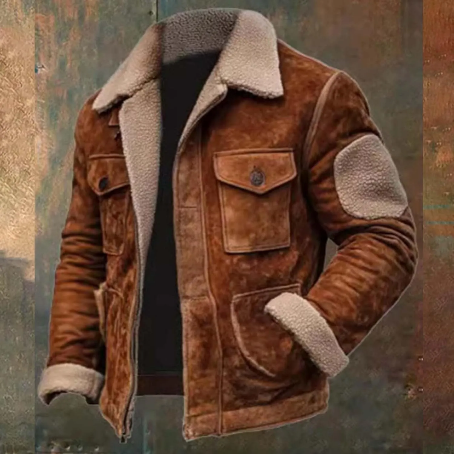 Trench Coat Men Single Breasted Peacoat Warm Sweater Cardigan Coat Windbreaker Single Breasted Winter Coat Water