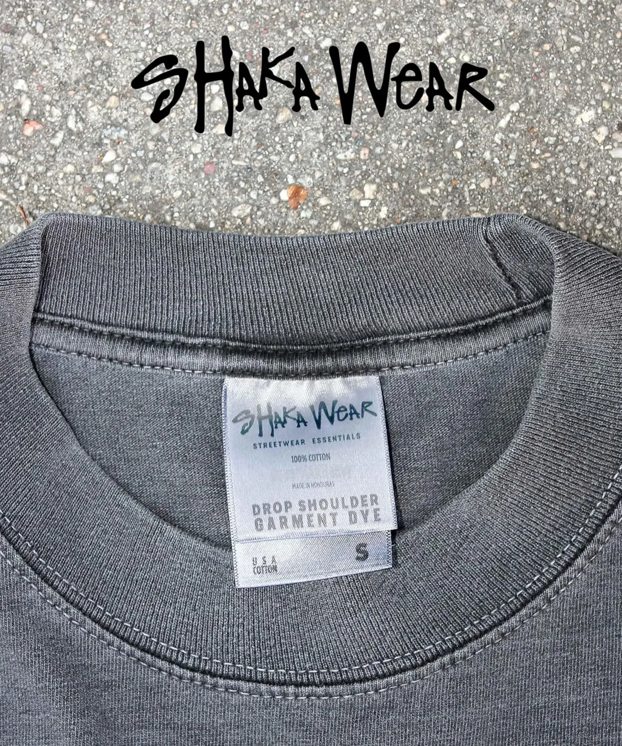 Washed Shaka-Wear Drop Shoulder 7.5 oz Heavyweight Graphic Tshirts Vintage Thick Boxy & Oversized Baggy Fit