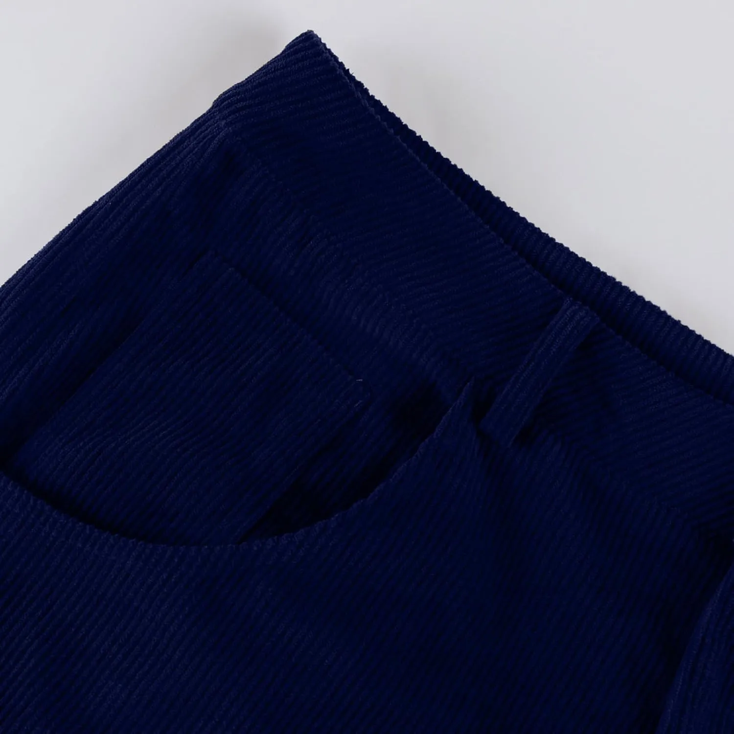 Wide Leg Corduroy Pants Women Baggy Cropped Low Rise Ankle Pants Casual Soft Button Fly Barrel Pants with Pockets