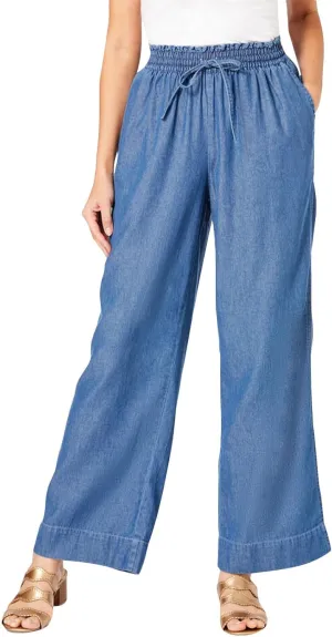Wide Leg Jeans for Women High Waisted Flare Cropped Denim Pants High Waisted Straight Leg Stretchy Baggy Trousers