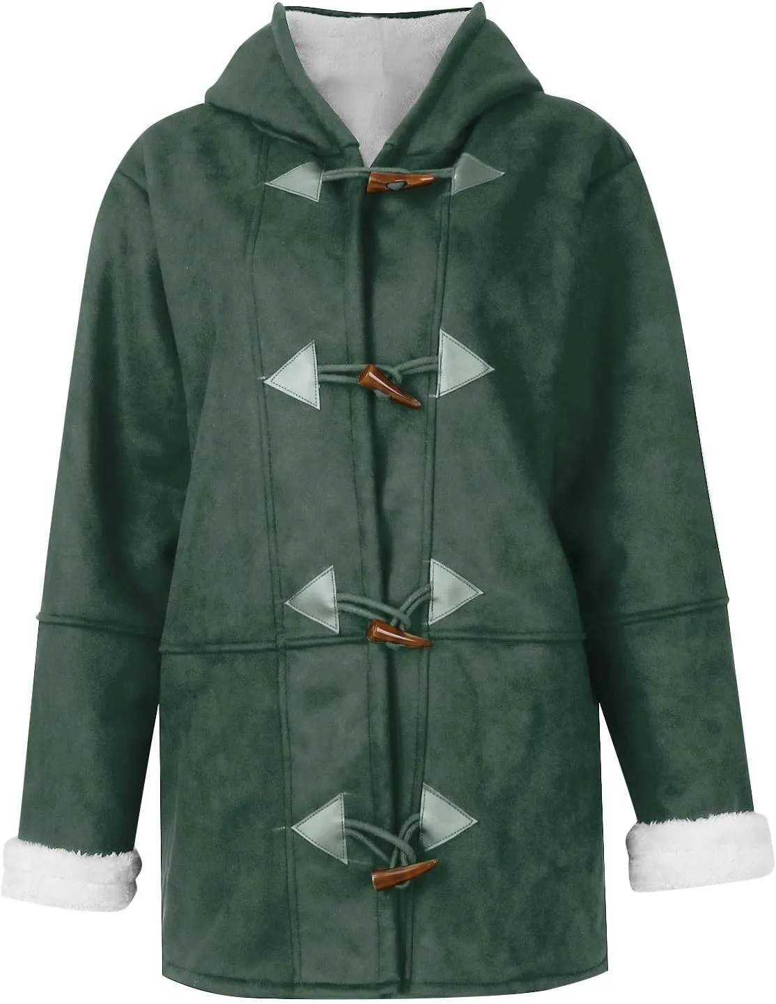 Winter Coats for Women 2023,Fuzzy Fleece Lined Sherpa Jacket Lapel Button Down Long Warm Parka Outerwear