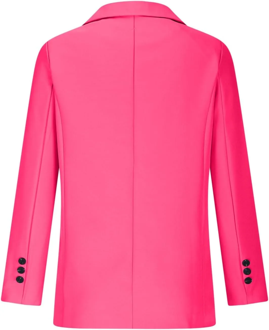 Women Blazer Jackets Solid Color Long Sleeved Lapel Tailored Jackets with Pockets Lightweight Office Work Suit Coat