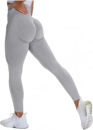 Women High Waist Workout Yoga Pants Gym Smile Contour Seamless Scrunch Butt Lift Leggings Compression Yoga Pant Tights