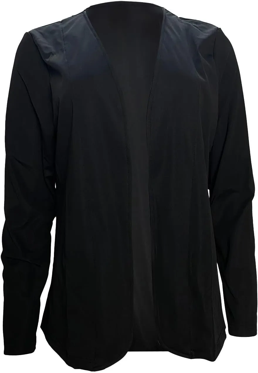 Women Open Front Blazers 2024 3/4 Sleeve Jacket Formal Solid Coat Women Fashion Dressy Work Blazers Women's 2024