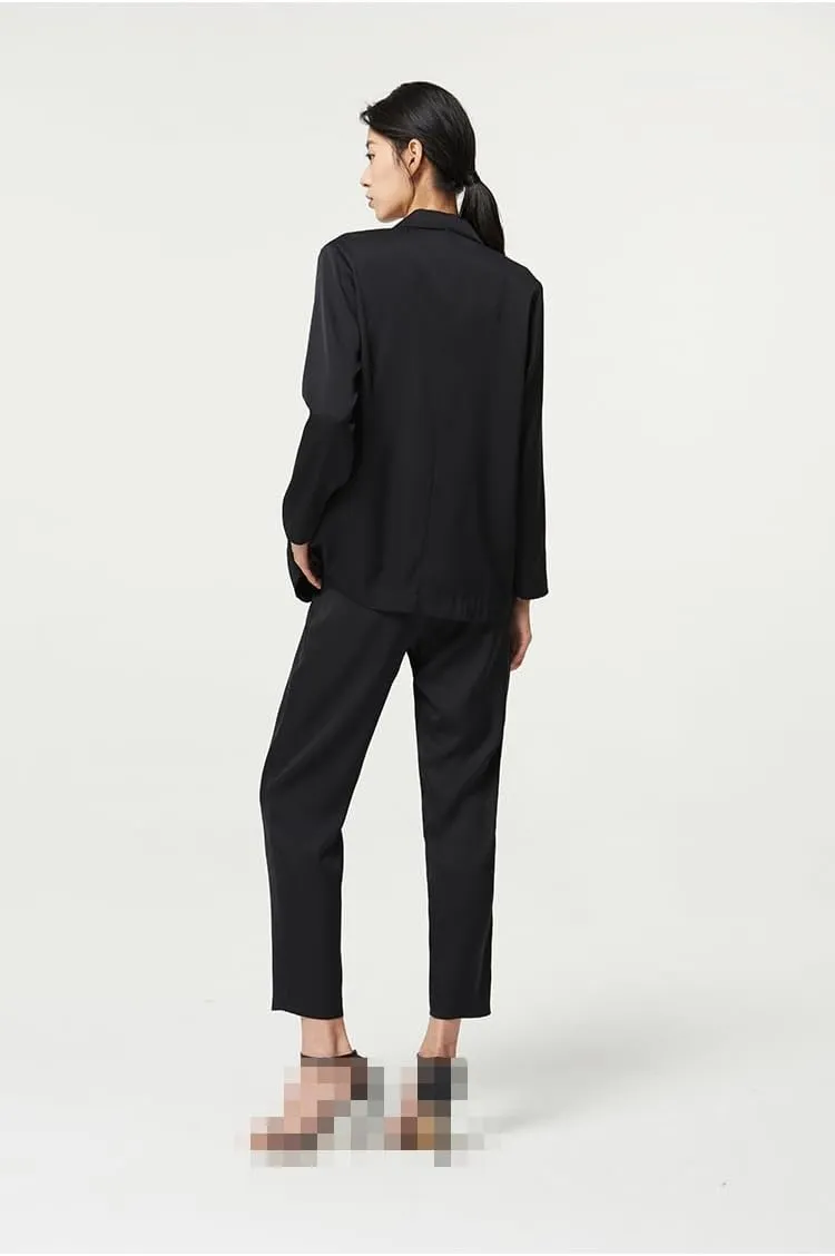 Women's 2-Piece Blazer Jacket Spring Long Sleeve Suits