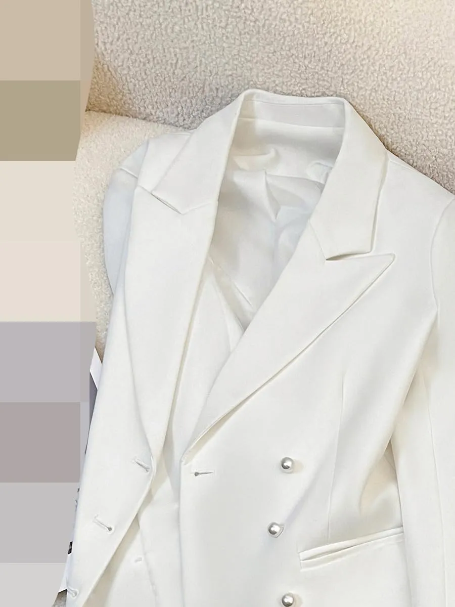 Women's Blazer Jacket Autumn Officewear Slim Suits