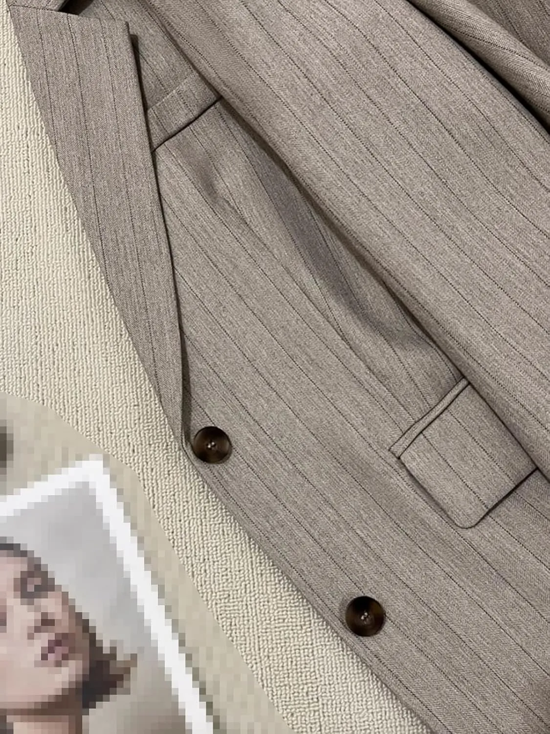 Women's Blazer Jacket Spring Striped Casual Suits for Women