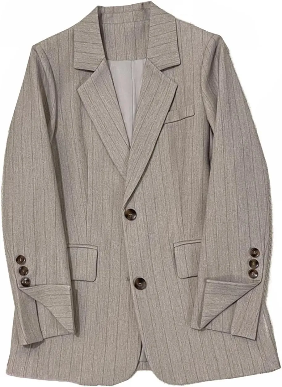 Women's Blazer Jacket Spring Striped Casual Suits for Women
