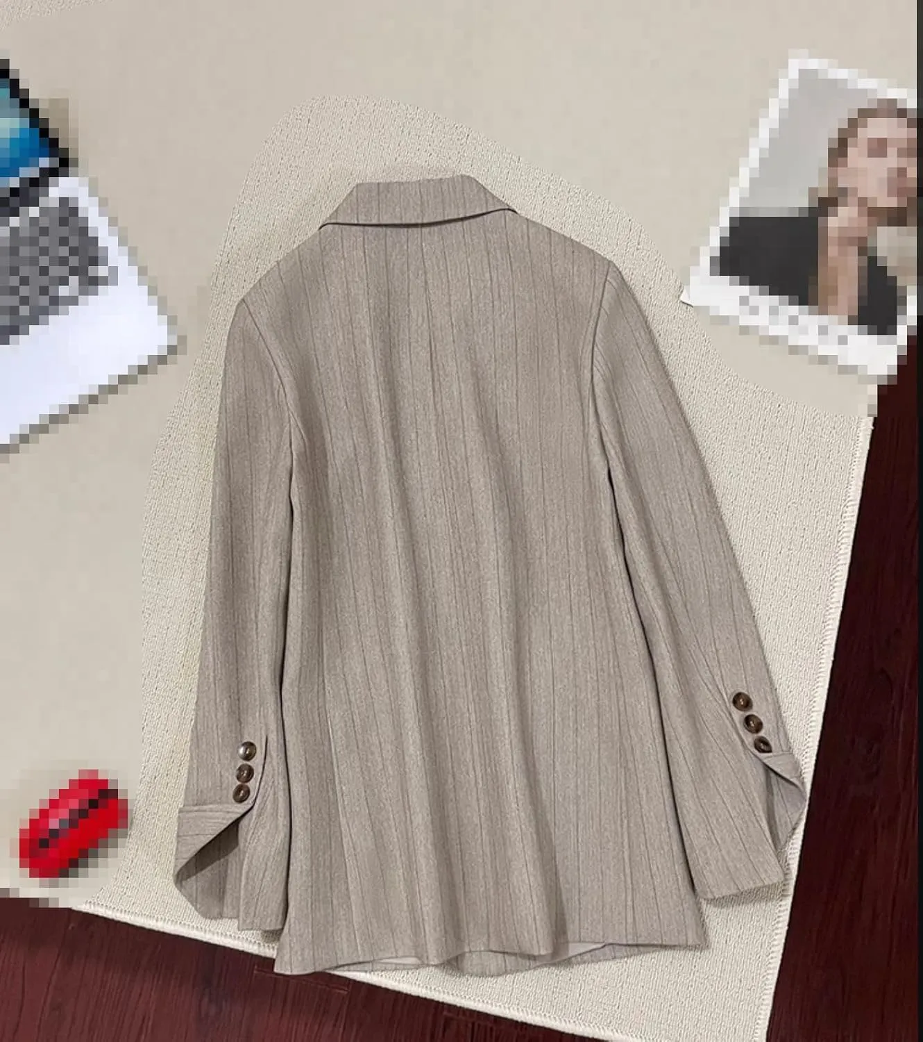 Women's Blazer Jacket Spring Striped Casual Suits for Women