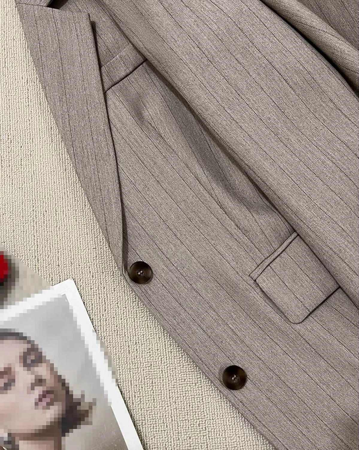 Women's Blazer Jacket Spring Striped Casual Suits for Women