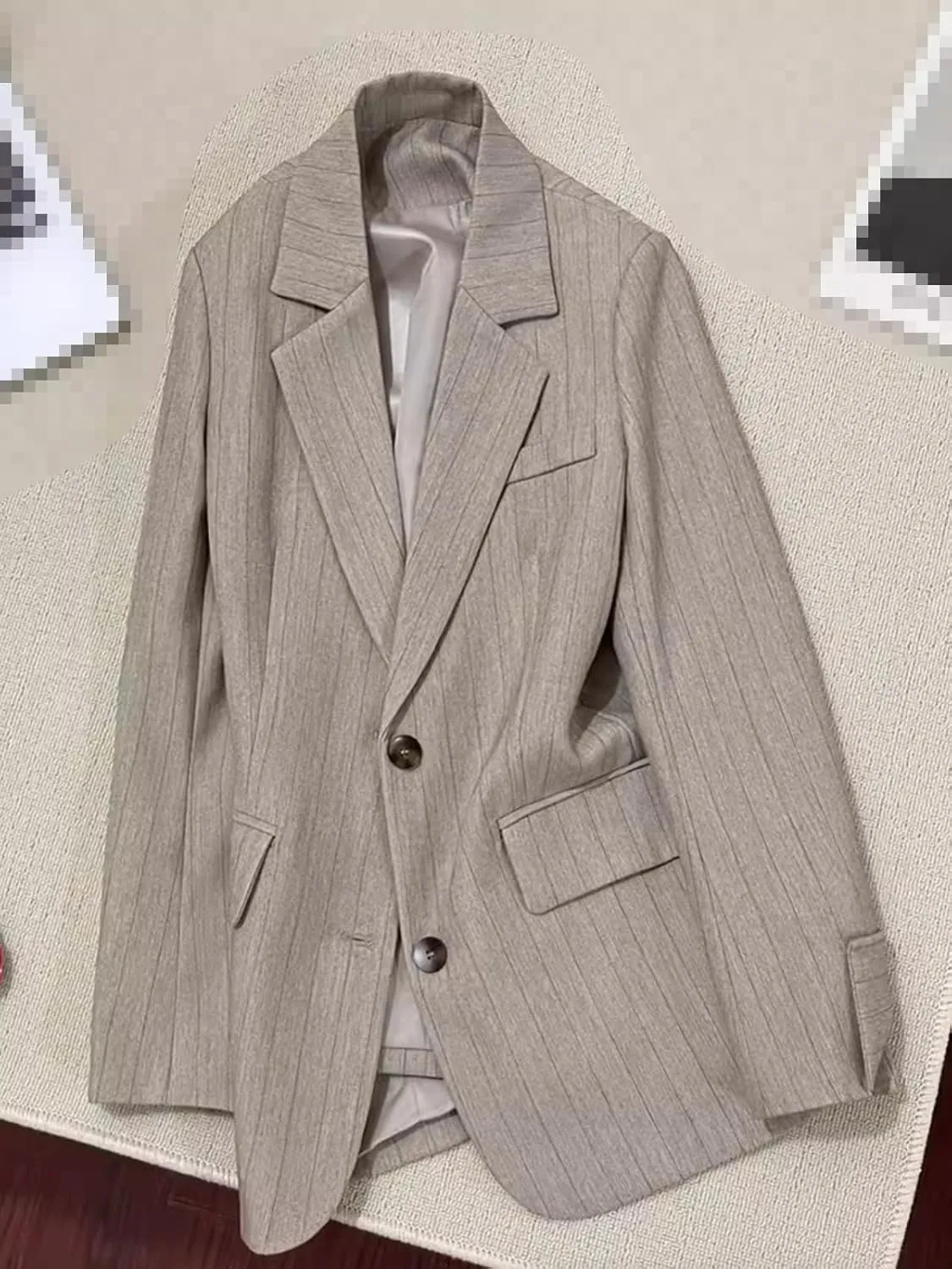 Women's Blazer Jacket Spring Striped Casual Suits for Women