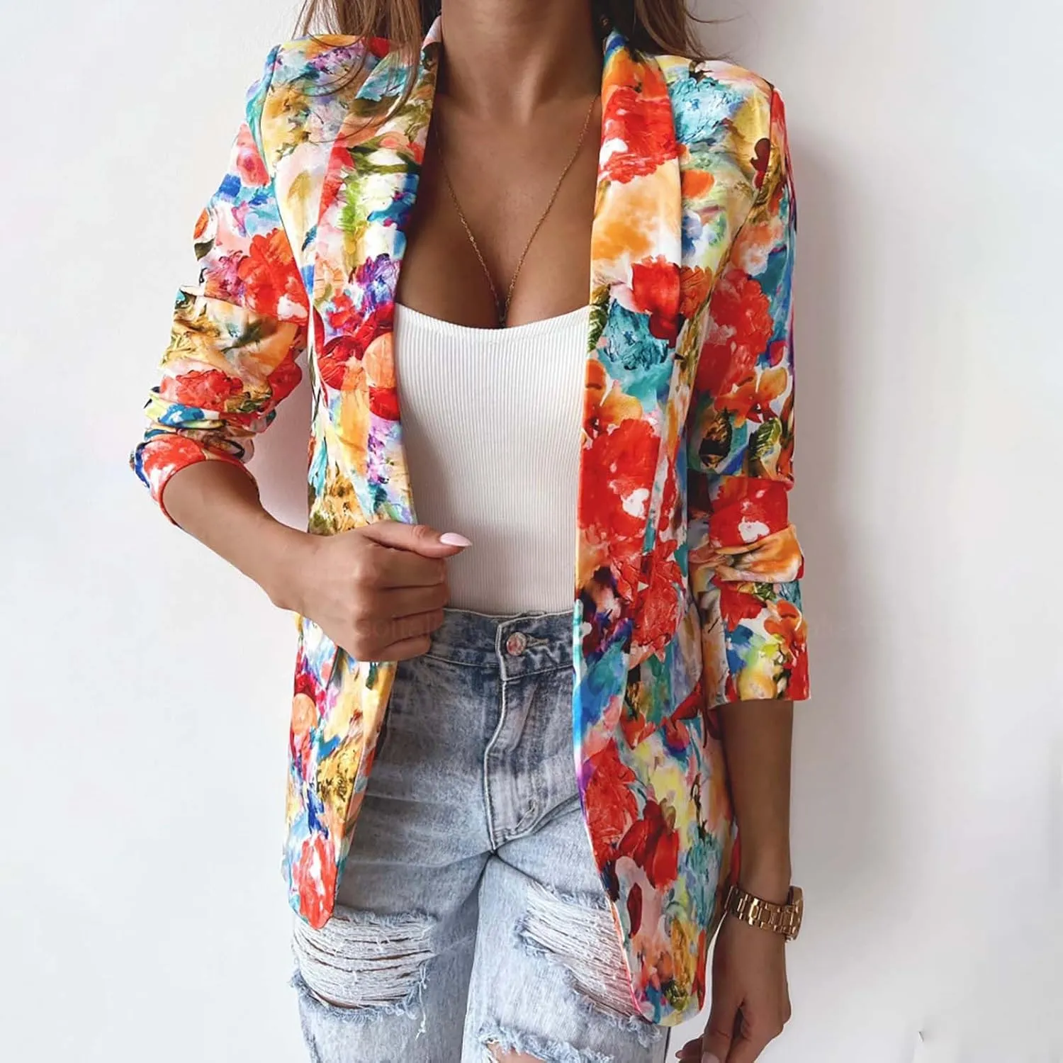 Womens Blazers Dressy Casual Causal Women's Jackets Open Front Prtite Novelty Jacket Fit It Oversized Blazer