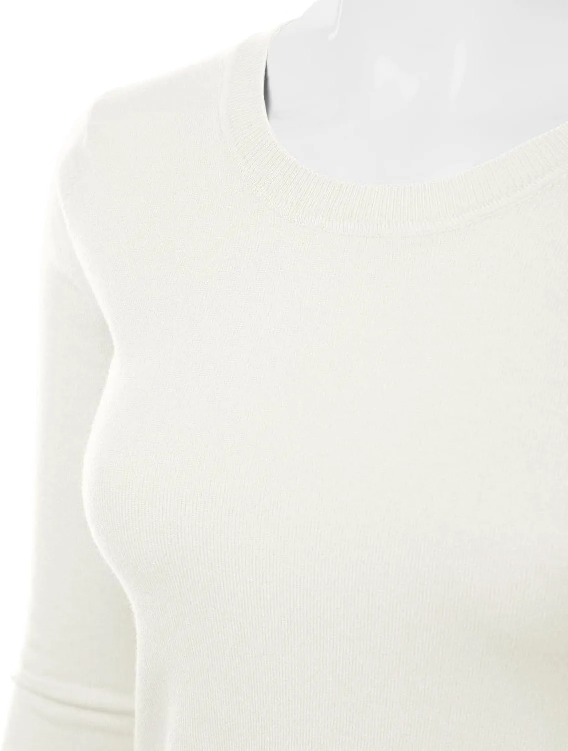 Women's Crewneck Long Sleeve Pullover Premium Soft Knit Sweater (S-XXL)
