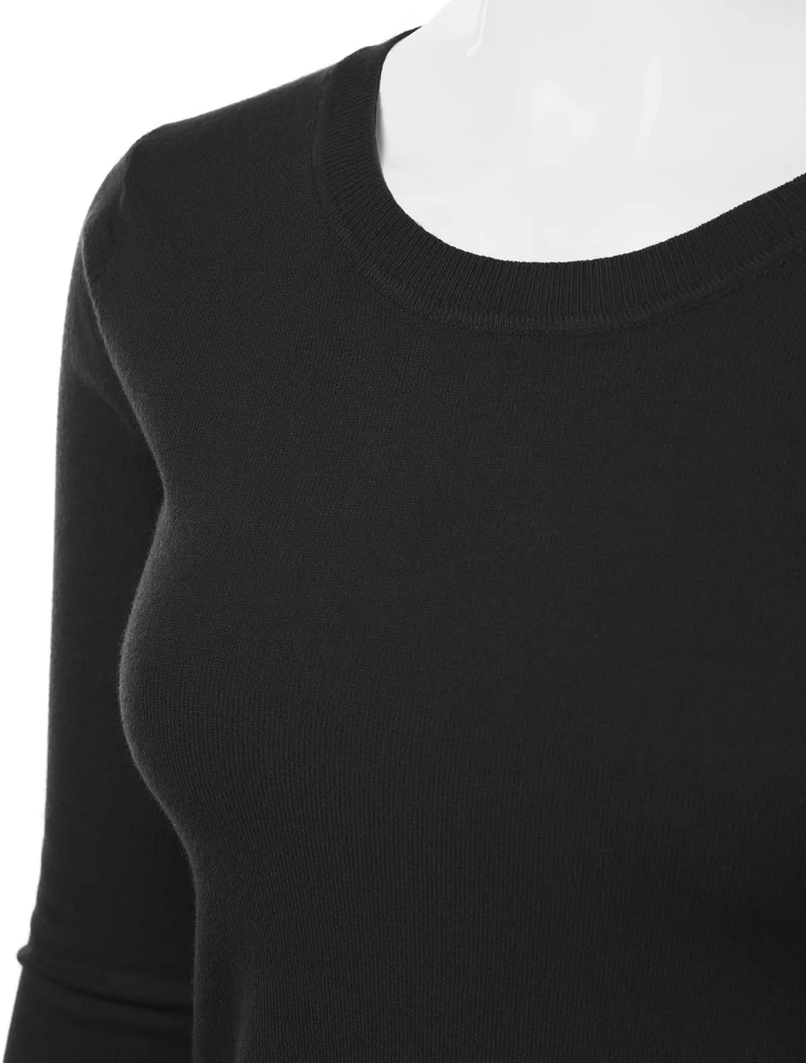 Women's Crewneck Long Sleeve Pullover Premium Soft Knit Sweater (S-XXL)
