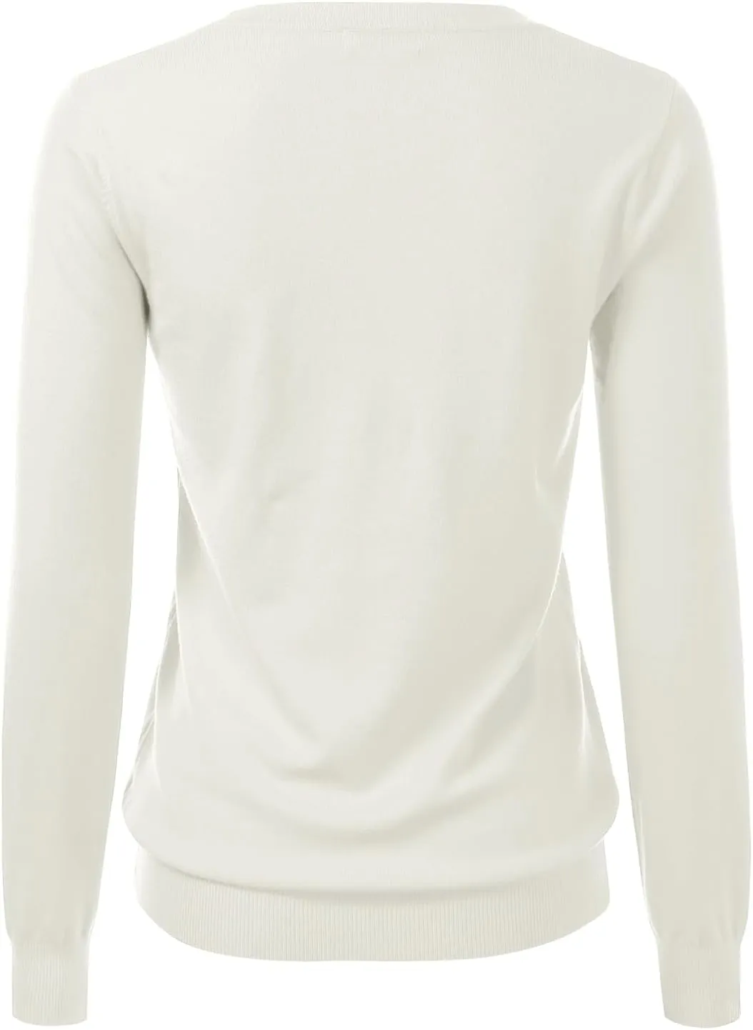 Women's Crewneck Long Sleeve Pullover Premium Soft Knit Sweater (S-XXL)