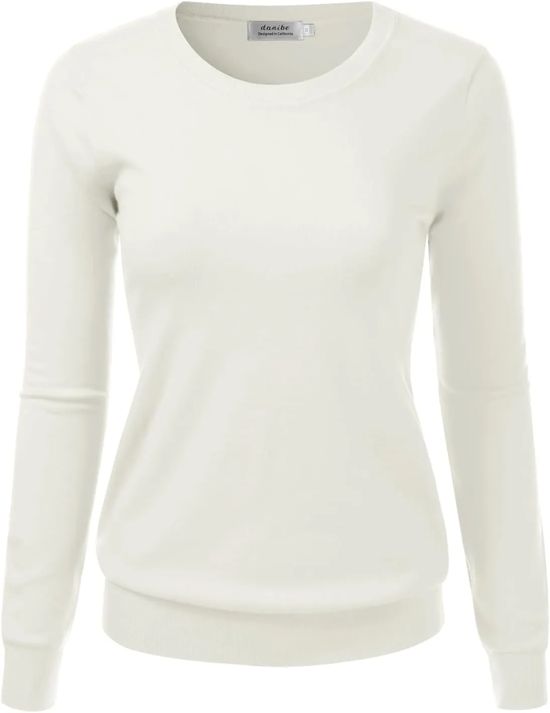 Women's Crewneck Long Sleeve Pullover Premium Soft Knit Sweater (S-XXL)