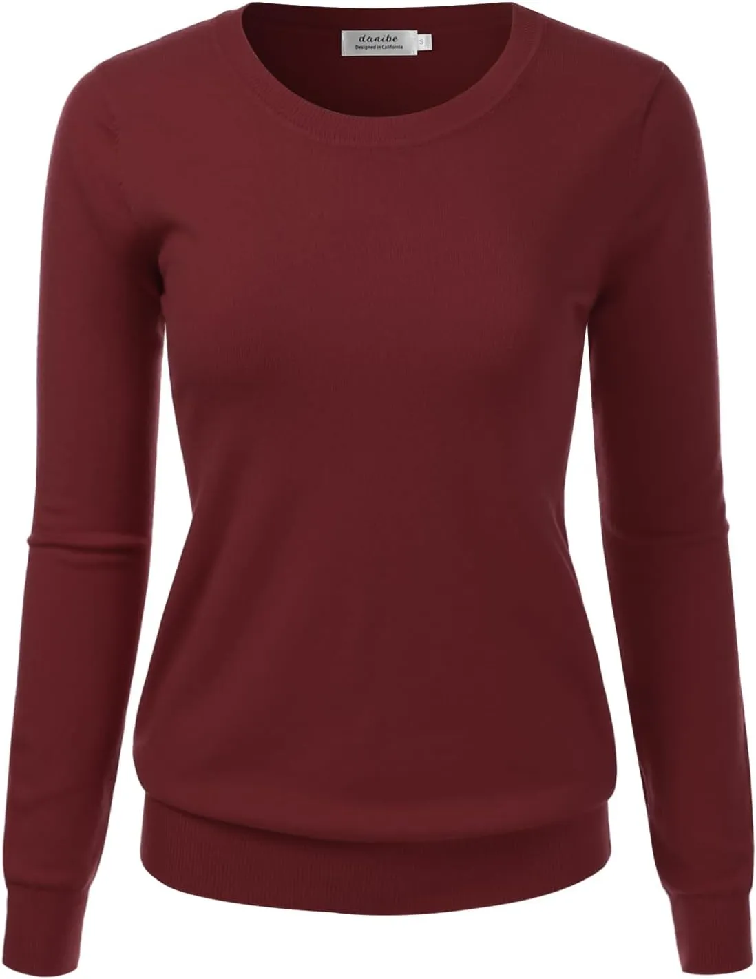 Women's Crewneck Long Sleeve Pullover Premium Soft Knit Sweater (S-XXL)