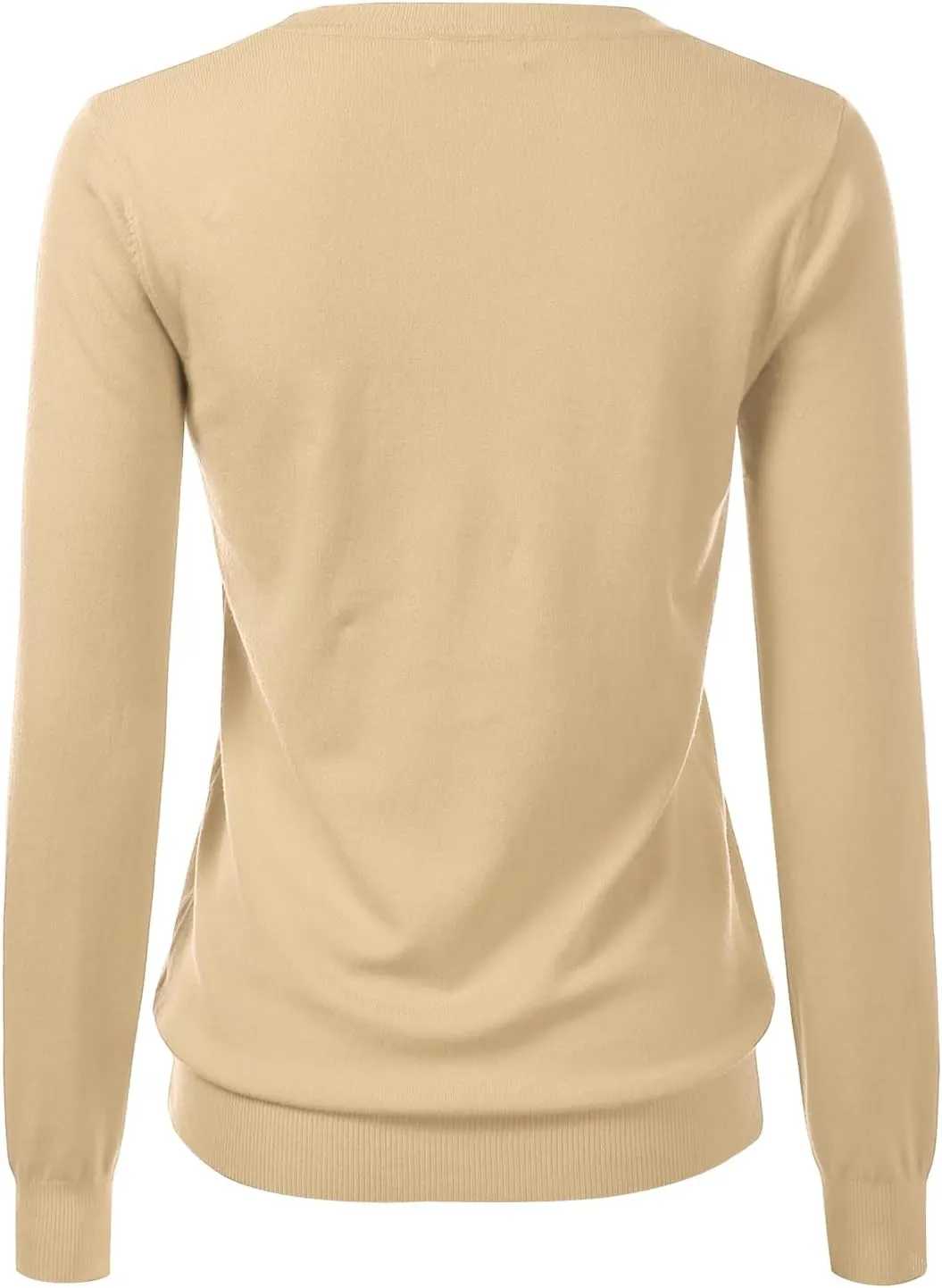 Women's Crewneck Long Sleeve Pullover Premium Soft Knit Sweater (S-XXL)