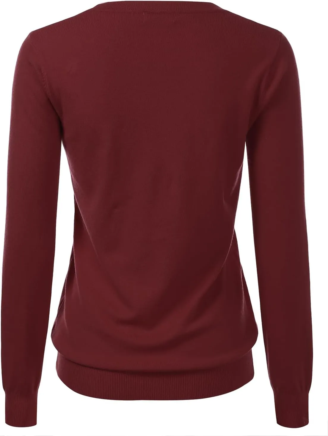Women's Crewneck Long Sleeve Pullover Premium Soft Knit Sweater (S-XXL)
