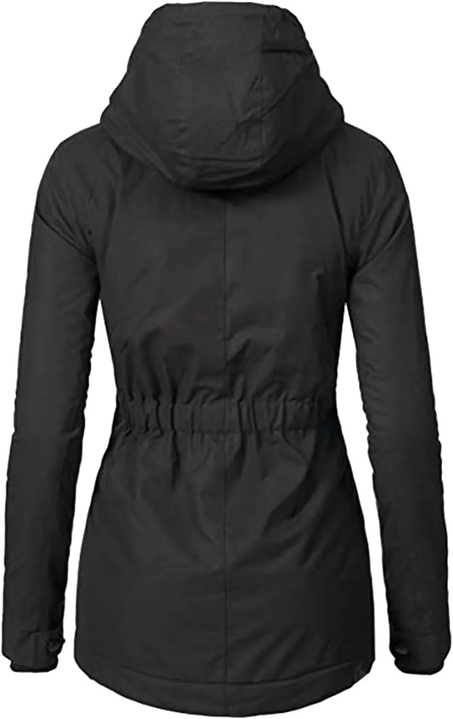 Women's Fleece Jackets Thickened Sherpa Lined Warm Winter Jacket Full Zip Up Slim Fit Solid Color Hooded Tops Outwear