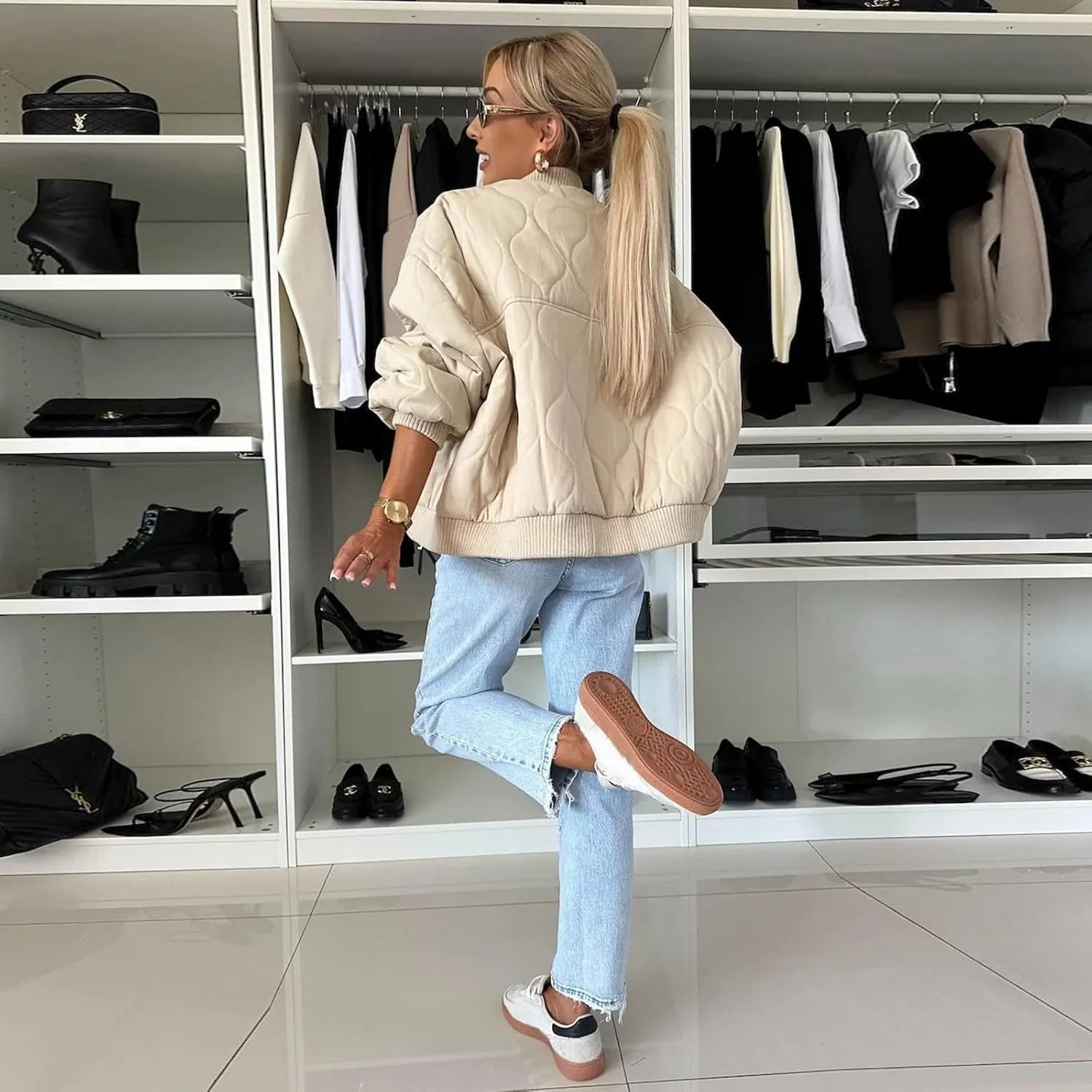 Women's Full Zip Oversized Chunky Jackets Casual Button Zip Up Open Front Cardigans Jacket Warm Solid Winter Coats