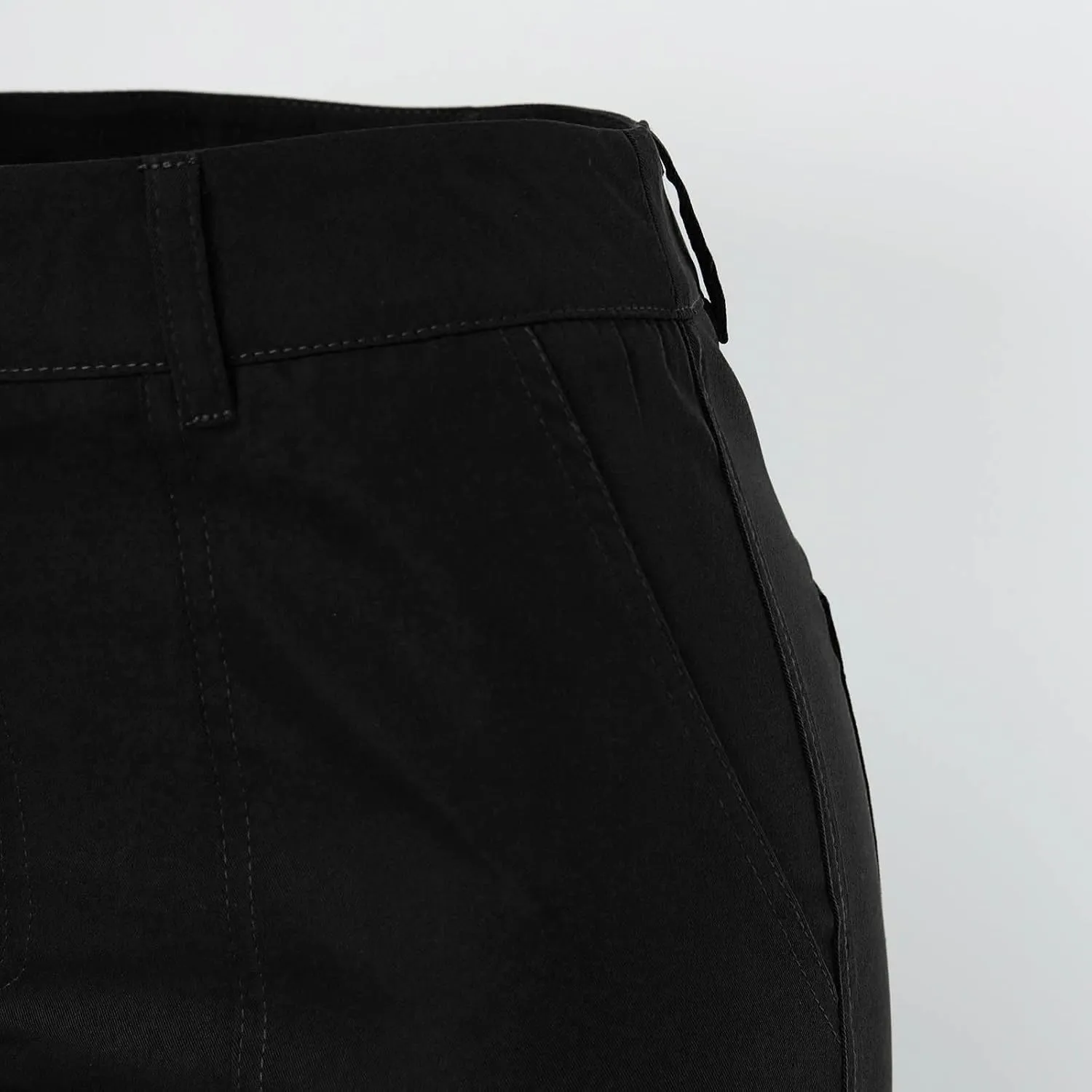 Women's High Waisted Cargo Pants Baggy High Waisted Parachute Pants with Pockets Wide Leg Y2K Streetwear Casual Pants