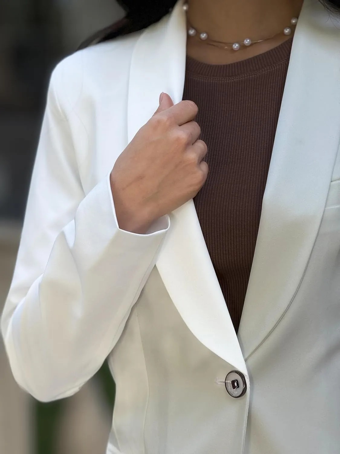 Womens Long Blazers for Work Slim Fit Jackets Casual Tailored Blazer for Women Business Office Lightweight Jacket