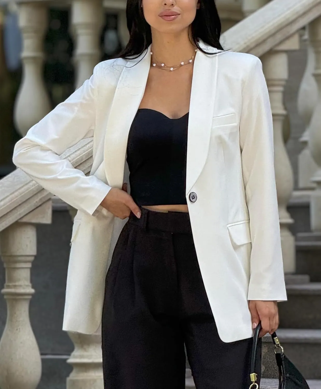 Womens Long Blazers for Work Slim Fit Jackets Casual Tailored Blazer for Women Business Office Lightweight Jacket