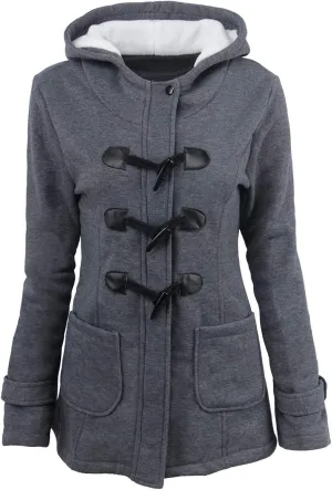 Womens Mid Long Pep Trench Coat Sweatshirt Warm Long Solid Color Pocket Coat Jacket Causal Womens Winter Wool Coat