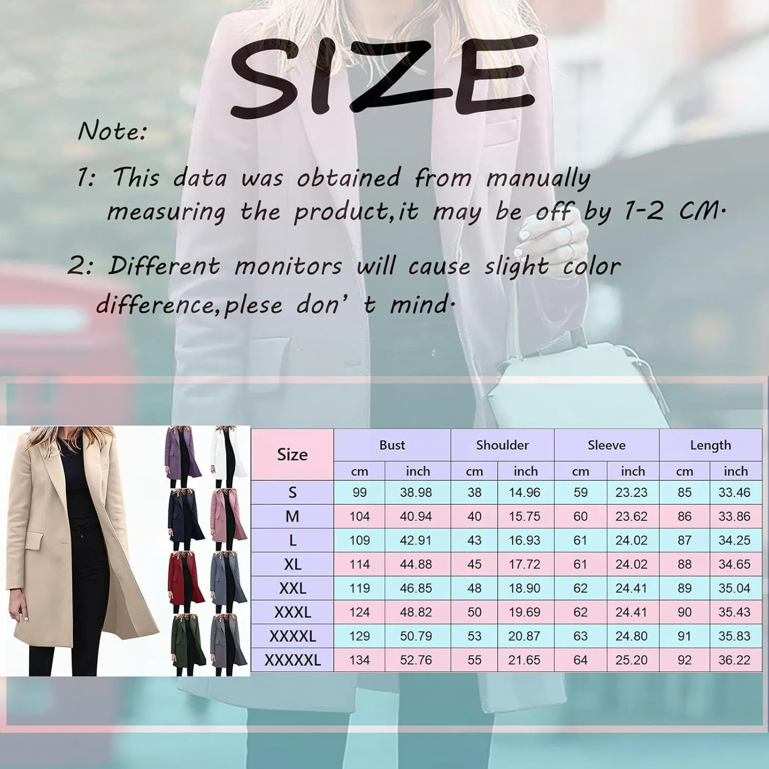 Womens Oversized Blazers Casual Business Long Sleeve Lapel Suit Jackets Fashion Loose Single Breasted Cardigan Jacket