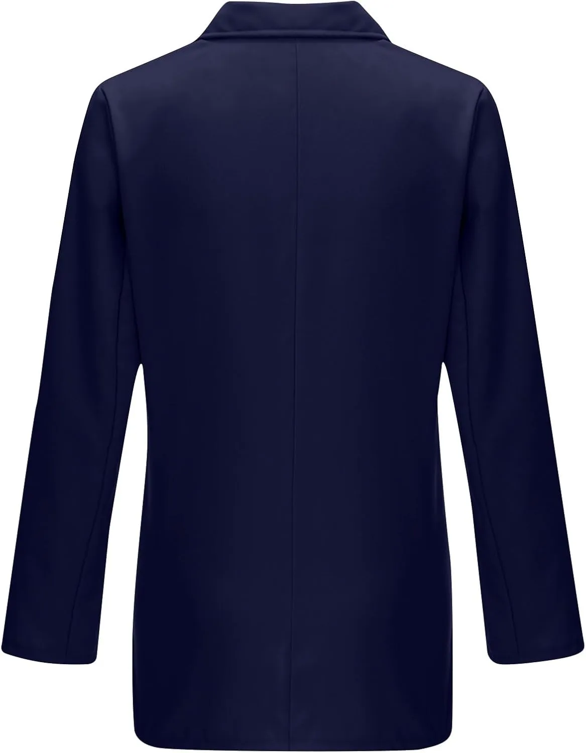 Womens Solid Long Sleeve Lapel Blazers Open Front Business Casual Tailored Jackets with Pockets Office Work Suit Coat