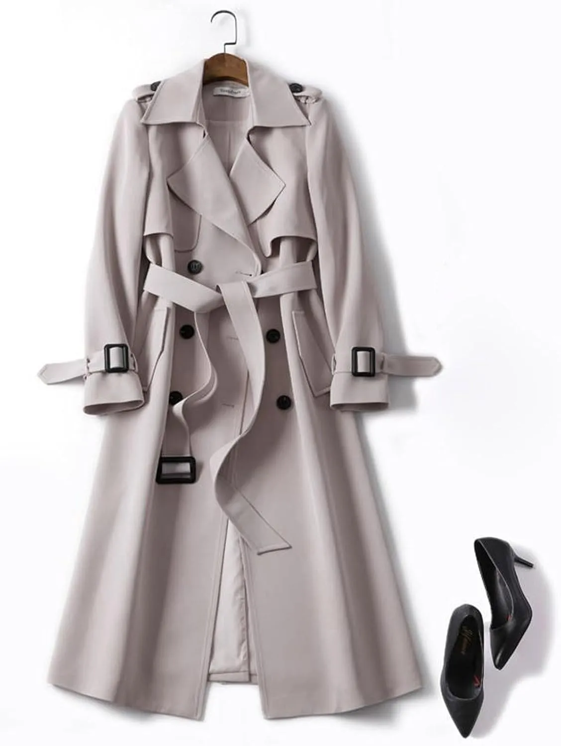 Womens Waterproow Trench Coat Winter Womens Jacket Lapel Slim Women'S Coat Fall Fashion Oversized Womens Winter