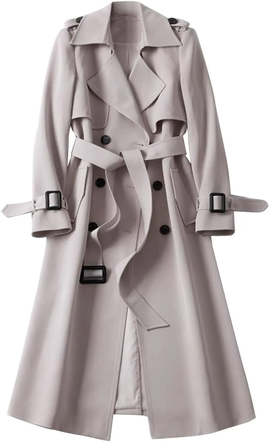 Womens Waterproow Trench Coat Winter Womens Jacket Lapel Slim Women'S Coat Fall Fashion Oversized Womens Winter