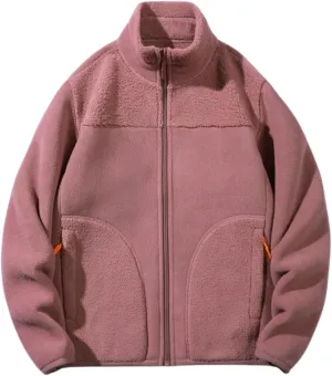 Women's Winter Polar Fleece Jacket Full Zip Long Sleeve Casual Hoodies Outdoor Hiking Warm Winter Coats with Pockets